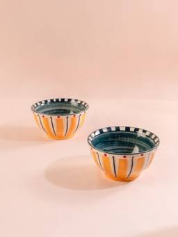 Freedom Tree - Kongu Bright Yellow Ceramic Snack Bowl
