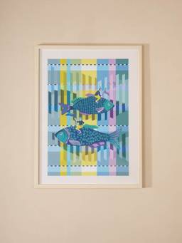 Freedom Tree - Dreamweaver Teal Wall Art With Acrylic Frame