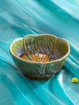 Freedom Tree - Hibiscus Flame Green Ceramic Serving Bowl (1500ml)