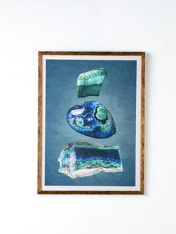 Freedom Tree - Malachite Wave Emerald Green Wall Art With Acrylic Frame
