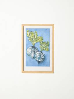Freedom Tree - The Turnip Twins Blue Wall Art With Acrylic Frame