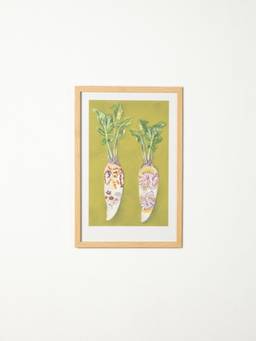 Freedom Tree - The Radish Twins Green Wall Art With Acrylic Frame
