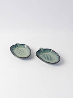 Freedom Tree - Mango Blue Ceramic Snack Plate (40ml)