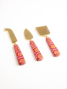 Freedom Tree - Landfall Ogee Mineral Red Steel & Enamel Cheese Server