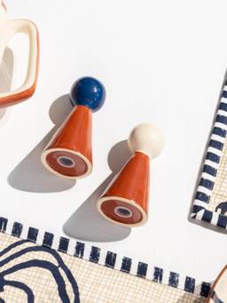 Freedom Tree - Sabar Sapphire Blue Ceramic Salt And Pepper Shaker
