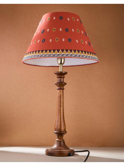 Fabindia - Rust Aakriti Cotton Lamp Shade