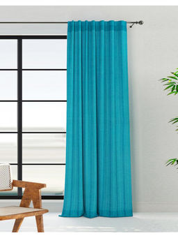 Fabindia - Blue Marika Tahib Cotton Woven Curtain (7 Feet)