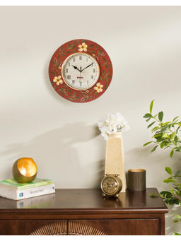 Fabindia - Red Champa Natural Fibre Wall Clock