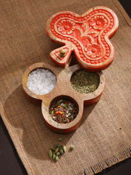 Revive Home - Antique Orange Hand Carved Box