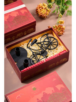 SG Home - Black Indi High Ride with Wax Candles Gift Set