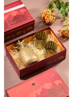SG Home - Gold 3 Piece Indi Starlit Pineapple Sanctuary Gift Set