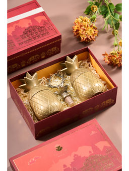 SG Home - Gold 3 Piece Indi Nut Cracker Gift Set