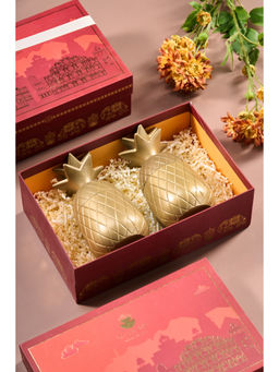 SG Home - Gold 2 Piece Indi Ananas Duo Gift Set