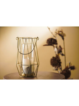 SG Home - Gold Lantern Candle Holder