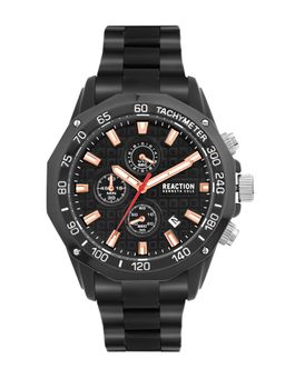Reaction Kenneth Cole - Men Analog Black Round Dial Watch - KRWGI0070705 (M)