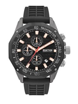 Reaction Kenneth Cole - Black Round Dial Chronograph Watch for Men-KRWGO0070702