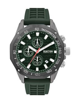 Reaction Kenneth Cole - Green Round Dial Chronograph Watch for Men-KRWGO0070703