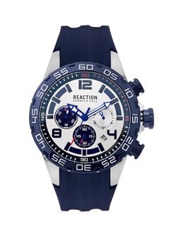 Reaction Kenneth Cole - White Round Dial Chronograph Watch for Men-KRWGO0070903