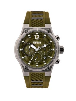 Reaction Kenneth Cole - Green Round Dial Chronograph Watch for Men-KRWGO0071003
