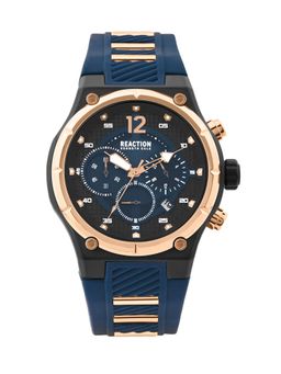 Reaction Kenneth Cole - Blue Round Dial Chronograph Watch for Men-KRWGO0071004