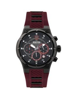 Reaction Kenneth Cole - Black Round Dial Chronograph Watch for Men-KRWGO0071005