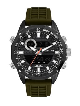 Reaction Kenneth Cole - Black Round Dial Multi Function Watch for Men-KRWGP0070601