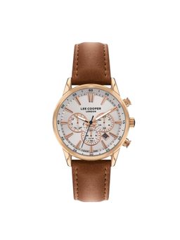 Lee Cooper - Men Multifunction Silver Round Dial Watch - LC07506.434 (M)