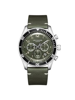 Lee Cooper - Men Analog Green Round Dial Watch - LC08260.675 (M)