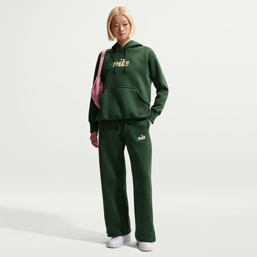 Nike Sportswear Phoenix Fleece - Women's High-Waisted Wide-Leg Logo Trousers