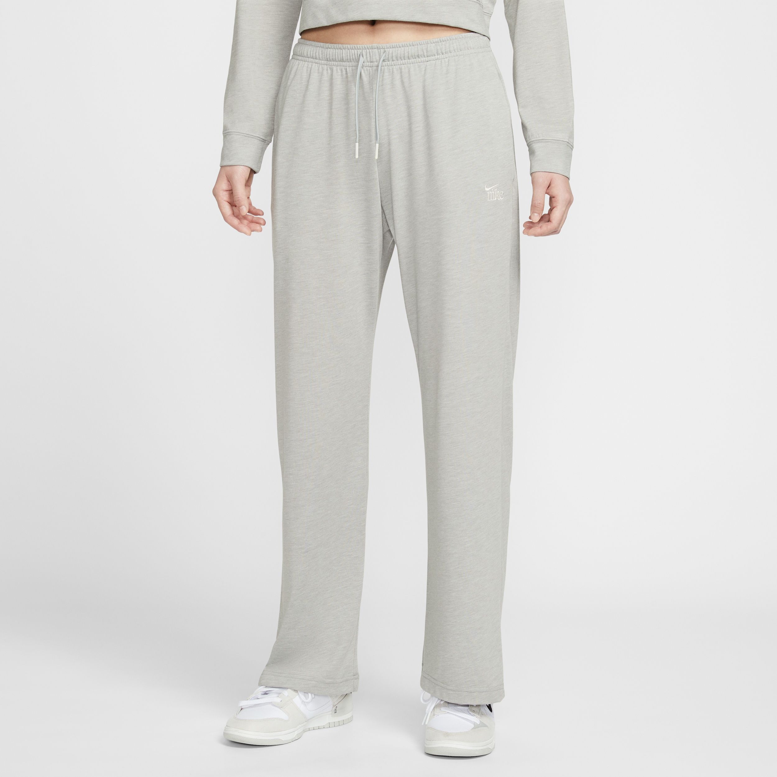 Nike - Sportswear Chill Knit Women's Mid-Rise Lightweight Open-Hem Trousers