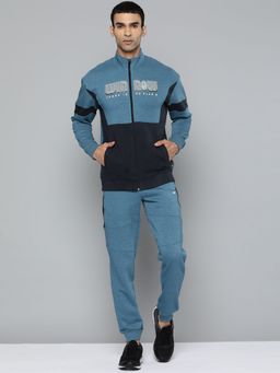 Alcis - Men Blue Colour Blocked Track Suits