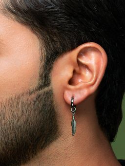 ORIONZ - Boho Feather Dangle Earring for Men