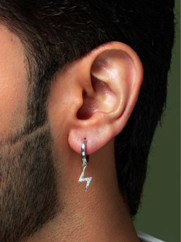ORIONZ - Lightning Bolt Drop Earring for Men