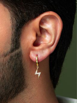 ORIONZ - Lightning Bolt Drop Earring for Men