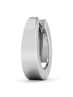 ORIONZ - Axis Edge White Hoop Earring