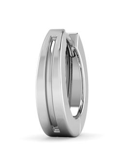 ORIONZ - Axis Groove White Hoop Earring
