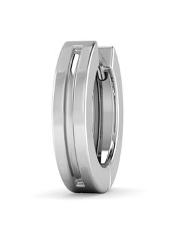 ORIONZ - Bold Groove White Hoop Earring