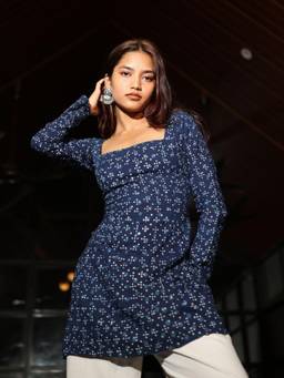NISHORAMA - Jodha Sleeved Corset Kurti