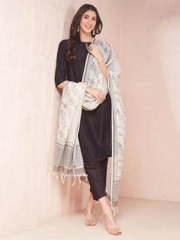 Fabindia - Natural Cotton Hand Block Printed Dupatta