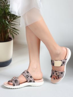 ELLE - Pink Slip-On Velcro Women Sandal