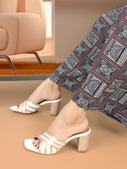 ELLE - Multi-Color Square Toe Women Heels