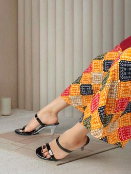 ELLE - Black Round Toe Women Heels