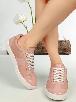 ELLE - Pink Round Toe Women Sneakers