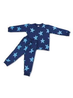 Blumbuds - Kids Star Printed Cotton T-Shirt with Joggers