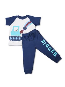 Blumbuds - Boys Crane Themed T-Shirt with Joggers