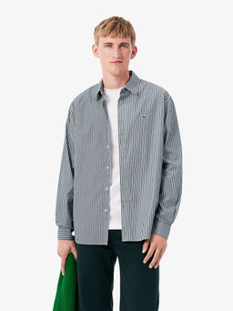 Lacoste - Green Stripes Regular Shirt