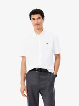 Lacoste - White Solid Regular Shirt