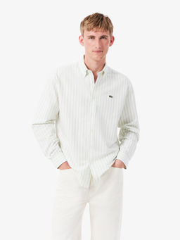 Lacoste - Green Stripes Regular Shirt