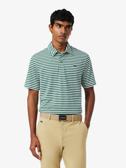 Lacoste - Green Stripes Regular Polo T-Shirt