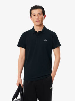 Lacoste - Black Solid Regular Polo T-Shirt